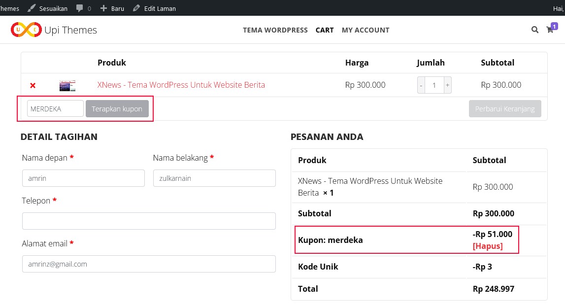 Kupon Diskon di Bulan Agustus